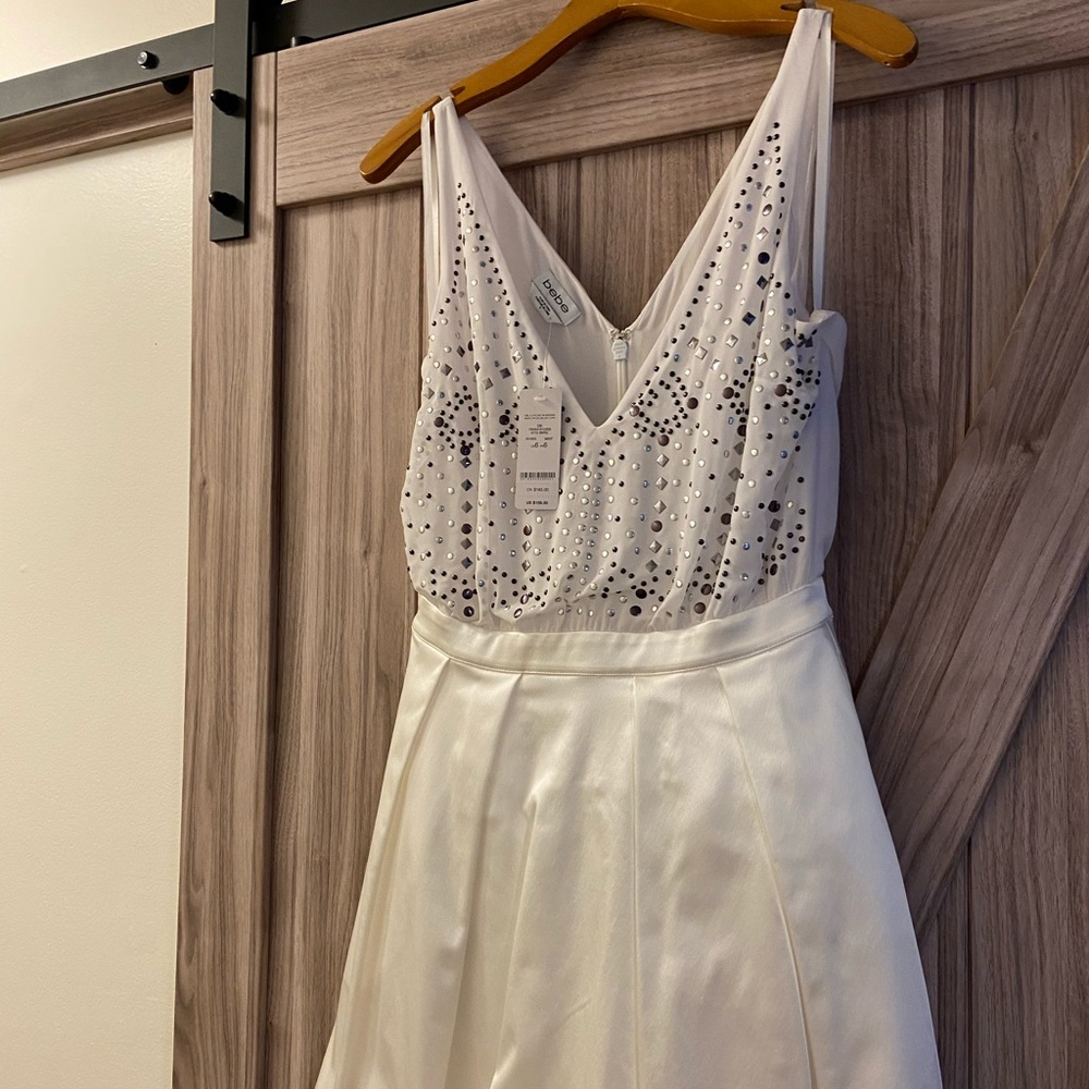 Bebe white dress